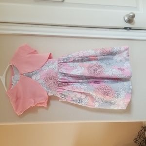 Flowers pink size 10 girl